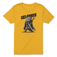 Load image into Gallery viewer, Cat Power Youth Tee | Gold
