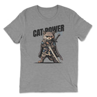 Load image into Gallery viewer, Cat Power Premium Triblend T-Shirt |  Athletic Grey
