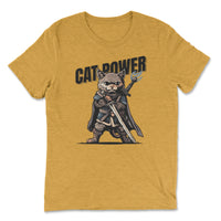 Load image into Gallery viewer, Cat Power Premium Triblend T-Shirt |  mustard
