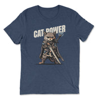 Load image into Gallery viewer, Cat Power Premium Triblend T-Shirt | Navy
