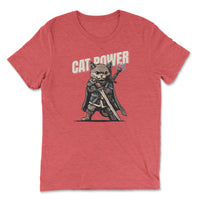Load image into Gallery viewer, Cat Power Premium Triblend T-Shirt | Red
