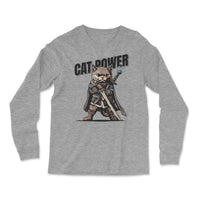 Load image into Gallery viewer, Cat Power Long Sleeve Shirt | Athletic Heather
