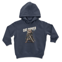 Load image into Gallery viewer, Cat Power Youth Hoodie  Navy color
