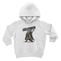Load image into Gallery viewer, Cat Power Youth Hoodie  White color
