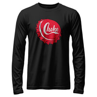 Load image into Gallery viewer, Choke Crown Long Sleeve Tee black color
