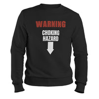 Load image into Gallery viewer, Choking Hazard Crewneck Sweatshirt black color
