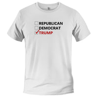 Load image into Gallery viewer, chose wisely ballot box donald trump tshirt, white
