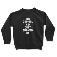 Load image into Gallery viewer, Cool Kid Youth Crewneck black color
