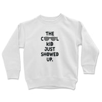 Load image into Gallery viewer, Cool Kid Youth Crewneck white color
