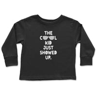 Load image into Gallery viewer, Cool Kid Toddler Long Sleeve black color
