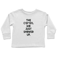 Load image into Gallery viewer, Cool Kid Toddler Long Sleeve white color
