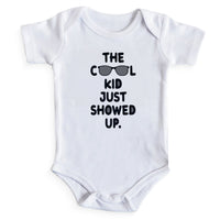 Load image into Gallery viewer, Cool Kid Baby Onesie white color
