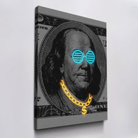 Load image into Gallery viewer, Cool Franklin Vertical Canvas Wall Art
