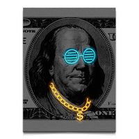 Load image into Gallery viewer, Cool Franklin Vertical Canvas Wall Art
