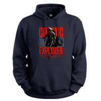 Load image into Gallery viewer, Cosmic Explorer Hoodie navy color
