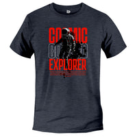 Load image into Gallery viewer, Cosmic Explorer Te heather navy color
