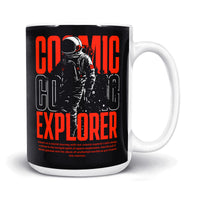 Load image into Gallery viewer, Cosmic Explorer Mug 15oz black color

