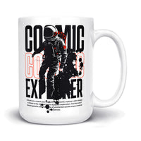 Load image into Gallery viewer, Cosmic Explorer Mug 15oz white color
