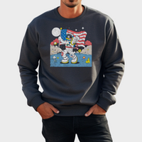 Load image into Gallery viewer, MOONWALK MARVEL DARK HEATH SWEATSHIRT CREWNECK

