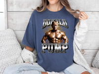 Load image into Gallery viewer, Donald Pump Bootleg T-Shirt denim color
