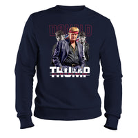 Load image into Gallery viewer, DJT Boss  Donald Trump Sweatshirt navy color
