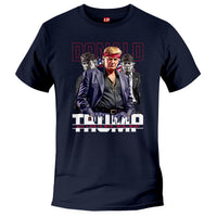 Load image into Gallery viewer, DJT Boss Donald trump t shirt navy color
