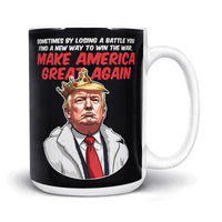 Load image into Gallery viewer, Trump Battle Mug 15oz Black color
