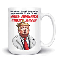 Load image into Gallery viewer, Trump Battle Mug 15oz white color
