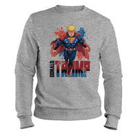 Load image into Gallery viewer, DJ trump Hoodie sport grey color
