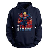 Load image into Gallery viewer, DJ trump Hero Hoodie navy color
