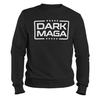 Load image into Gallery viewer, Dark MAGA crewneck Sweatshirt black color
