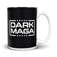 Load image into Gallery viewer, Dark MAGA Mug 15oz white color

