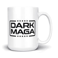 Load image into Gallery viewer, Dark MAGA Mug 15oz white color
