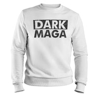 Load image into Gallery viewer, Dark MAGA 2 crewneck Sweatshirt white color
