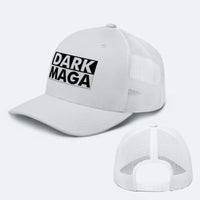 Load image into Gallery viewer, Dark MAGA 2 Trucker Hat white color
