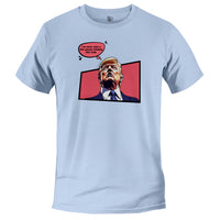 Load image into Gallery viewer, diet coke donald trump funny quote tshirt, baby blue
