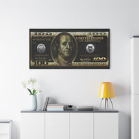 Load image into Gallery viewer, Dollar Bill Matte Canvas Wall Art 
