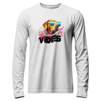 Load image into Gallery viewer, dont kill my vibes, cool dog wearing shades saying dont kill my vibes white
