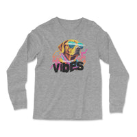 Load image into Gallery viewer, Vibes Long Sleeve Shirt | Athletic Heather
