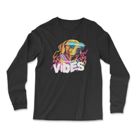 Load image into Gallery viewer, Vibes Long Sleeve Shirt | Black 
