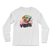 Load image into Gallery viewer, Vibes Long Sleeve Shirt | White
