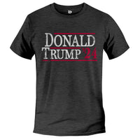 Load image into Gallery viewer, Donald Trump &#39;24 T-shirt black heather color

