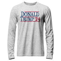 Load image into Gallery viewer, Donald Trump &#39;24 Long Sleeve Shirt athletic heather color
