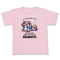 Load image into Gallery viewer, Dramatic Unicorn Infant T-Shirt Pink color
