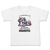 Load image into Gallery viewer, Dramatic Unicorn Infant T-Shirt white color
