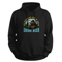 Load image into Gallery viewer, Beer Bear Hoodie Black color
