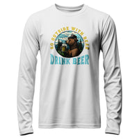 Load image into Gallery viewer, Beer Bear Long Sleeve Shirt white color
