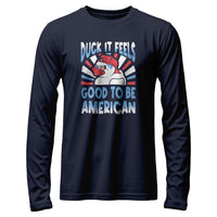 Load image into Gallery viewer, funny duck, Duck It Long Sleeve Shirt | Navy
