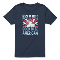 Load image into Gallery viewer, Duck It Youth Tee | Heather Navy
