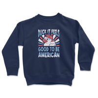Load image into Gallery viewer, Duck It Youth Crewneck Sweatshirt Navy color
